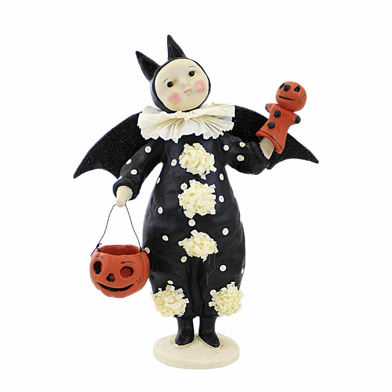 Dee Harvey 10.5 Inch Spook Halloween Figurine , Lightweight Halloween Decor Halloween Bat Wing